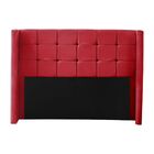 Cabeceira Cama Casal Box Estofado 138 Cm Arizona Veludo Verme