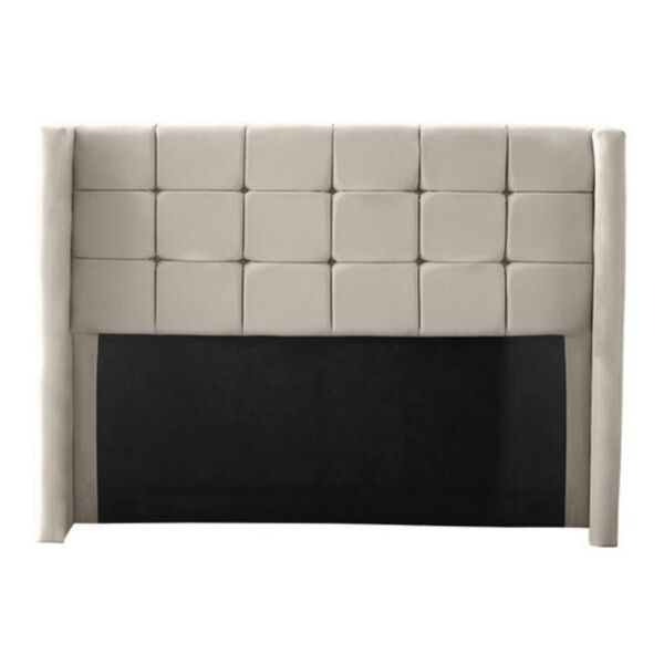 Cabeceira Cama Casal Box Estofado 138 Cm Giovanna Suede Bege