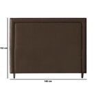 Cabeceira Cama Casal Box Estofado 138 Cm Isadora Corino Marrom