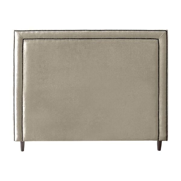 Cabeceira Cama Casal Box Estofado 138 Cm Isadora Suede Bege E