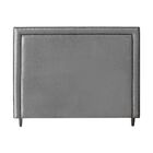 Cabeceira Cama Casal Box Estofado 138 Cm Isadora Suede Cinza