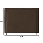 Cabeceira Cama Casal Box Estofado 138 Cm Isadora Veludo Marrom