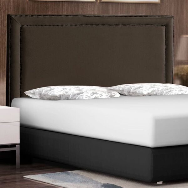 Cabeceira Cama Casal Box Estofado 138 Cm Texas Veludo Marrom
