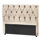 Cabeceira Cama Casal Box Mcdvg 1,40mt X 1,28mt Suede Bege