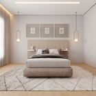 Cabeceira Cama Casal Com Prateleira Angra Exclusive – Bege