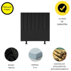 Cabeceira Cama Casal Queen Box 160 Cm Sara Suede E Frame Preto