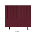 Cabeceira Cama Casal Queen Size 160 Cm Lívia Suede E Frame Bo