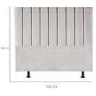 Cabeceira Cama Casal Queen Size 160 Cm Luana Linho E Frame Ci