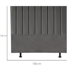 Cabeceira Cama Casal Queen Size 160 Cm Luna Linho E Frame Cin