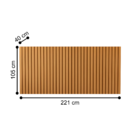 Cabeceira Cama Casal Ripado Bolonha Nature