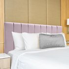 Cabeceira Cama Casal Veludo Premium Bege