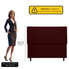 Cabeceira Cama Casal Veludo Premium Bordo