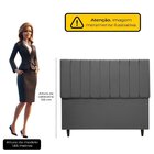 Cabeceira Cama Casal Veludo Premium Chumbo