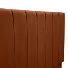 Cabeceira Cama Casal Veludo Premium Terracota