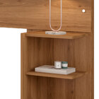 Cabeceira Cama Extensível 4 Tamanhos Com Mesa De Cabeceira Ma