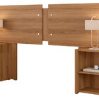 Cabeceira Cama Extensível 4 Tamanhos Com Mesa De Cabeceira Ma