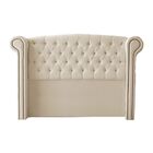 Cabeceira Cama King Box Estofada 193 Cm Flórida Suede Bege Cl