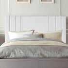 Cabeceira Cama King Box Estofada 195 Cm Isis Corino Branco