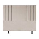 Cabeceira Cama King Box Estofada 195cm Grécia Corino Bege
