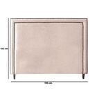 Cabeceira Cama King Box Estofado 193 Cm Isadora Veludo Rosé