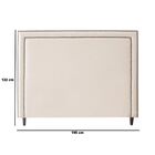 Cabeceira Cama King Box Estofado 193 Cm Texas Suede Bege Claro