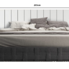 Cabeceira Cama King Lambri Painel Mdf Parede Rack 203x60cm