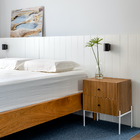 Cabeceira Cama King Lambri Painel Mdf Parede Rack 203x60cm