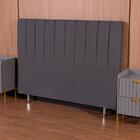 Cabeceira Cama Queen 158x110 Tecido Inteligente Cinza Keiko