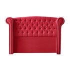 Cabeceira Cama Queen Box Estofada 158 Cm Fernanda Veludo Verm
