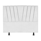 Cabeceira Cama Queen Box Estofada 160 Cm Belgica Corino Branco
