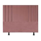 Cabeceira Cama Queen Box Estofada 160 Cm Grécia Veludo Rosê