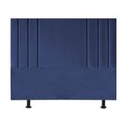 Cabeceira Cama Queen Box Estofada 160 Cm Isis Suede Azul Mari