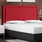 Cabeceira Cama Queen Box Estofado 158 Cm Texas Veludo Vermelho