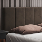 Cabeceira Cama Queen Box Suede Marrom Yasmin Estofada 1,60m