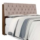 Cabeceira Cama Queen Malbec Com Capitonê Suede Palha E Pratel