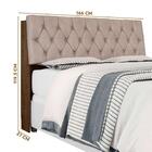 Cabeceira Cama Queen Malbec Com Capitonê Suede Palha E Pratel