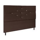 Cabeceira Cama Solteira 90 Cm Camboriú Suede Marrom