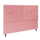 Cabeceira Cama Solteira 90 Cm Camboriú Suede Rosa