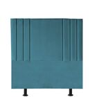 Cabeceira Cama Solteiro 90 Cm Grécia A01 Suede Azul Turquesa
