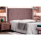 Cabeceira Cama Solteiro 90 Cm Score Veludo Rosê - Nexta Casa