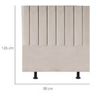 Cabeceira Cama Solteiro 90cm Sophia Carla Corino Bege