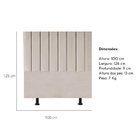 Cabeceira Cama Solteiro Box 100 Cm Luna Corino E Frame Bege