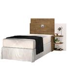 Cabeceira Cama Solteiro Box Com Mesas De Apoio Acapulco Jequi