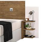 Cabeceira Cama Solteiro Box Com Mesas De Apoio Acapulco Jequi