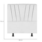 Cabeceira Cama Solteiro Box Estofada 100 Cm Belgica Corino Br