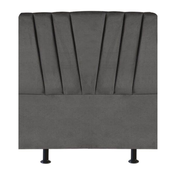 Cabeceira Cama Solteiro Box Estofada 100 Cm Belgica Linho Cin