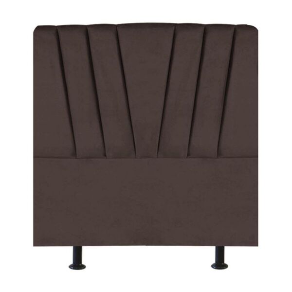Cabeceira Cama Solteiro Box Estofada 100 Cm Belgica Veludo Ma