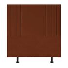 Cabeceira Cama Solteiro Box Estofada 100 Cm Isis Veludo Terra