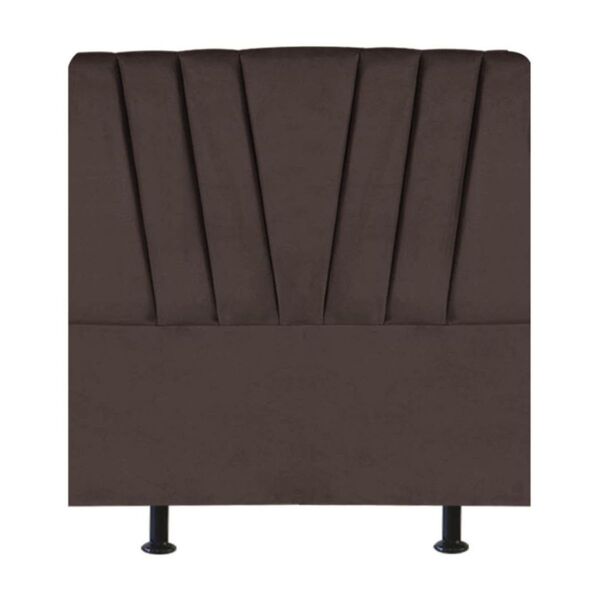 Cabeceira Cama Solteiro Box Estofada 90 Cm Belgica Corino Mar