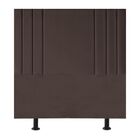 Cabeceira Cama Solteiro Box Estofada 90 Cm Isis Suede Marrom